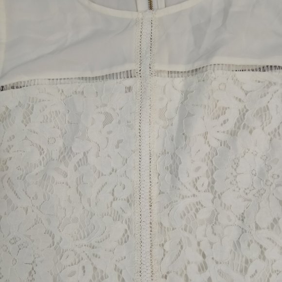 Maison Jules White Lace Sleeveless Midi Dress 6 - Picture 5 of 14